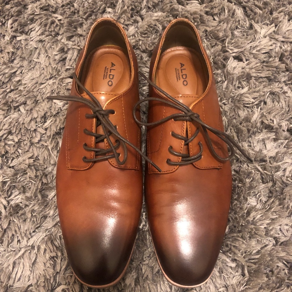 Men’s Aldo Tolkien Dress Shoes—Brown—Size 10